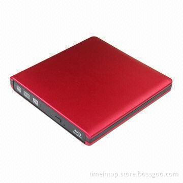 Portable USB 3.0 External Blu-ray Burner, Plug-and-play, with Aluminum Alloy Case